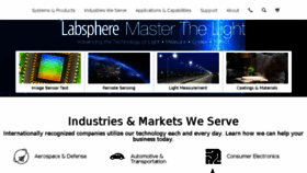 What Labsphere.com website looked like in 2018 (5 years ago)