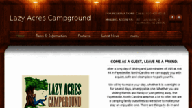 What Lazyacrescampground.net website looked like in 2018 (5 years ago)