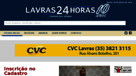 What Lavras24horas.com.br website looked like in 2018 (5 years ago)
