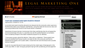 What Legalmarketing1.com website looked like in 2018 (5 years ago)