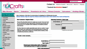 What Lacraftsws.com website looked like in 2018 (5 years ago)