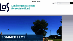 What Los.dk website looked like in 2018 (5 years ago)