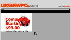 What Likenewpcs.com website looked like in 2018 (5 years ago)