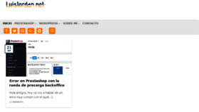 What Luisjordan.net website looked like in 2018 (5 years ago)