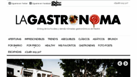 What Lagastronoma.com website looked like in 2018 (5 years ago)