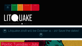 What Litquake.org website looked like in 2018 (5 years ago)