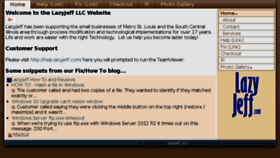 What Lazyjeff.com website looked like in 2018 (5 years ago)
