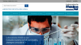 What Labmedicasur.com.mx website looked like in 2018 (5 years ago)