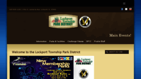 What Lockportpark.org website looked like in 2018 (5 years ago)