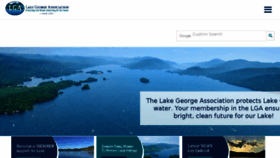 What Lakegeorgeassociation.org website looked like in 2018 (5 years ago)