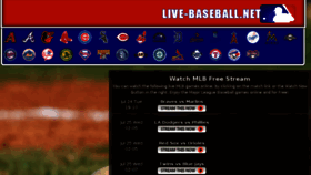 What Live-baseball.net website looked like in 2018 (5 years ago)