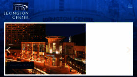 What Lexingtoncenter.com website looked like in 2018 (5 years ago)