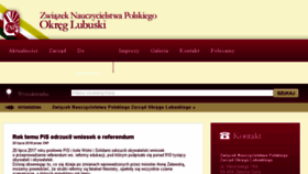 What Lubuski.znp.edu.pl website looked like in 2018 (5 years ago)