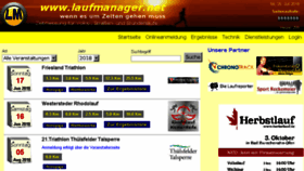 What Laufmanager.net website looked like in 2018 (5 years ago)