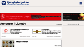 What Ljungbytorget.se website looked like in 2018 (5 years ago)