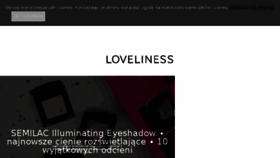 What Loveliness.pl website looked like in 2018 (5 years ago)