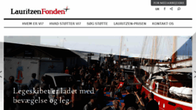 What Lauritzenfonden.com website looked like in 2018 (5 years ago)