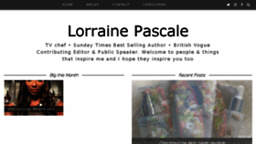 What Lorrainepascale.com website looked like in 2018 (5 years ago)