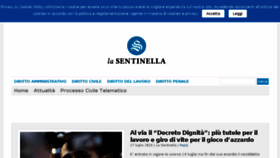 What Lasentinellaonline.it website looked like in 2018 (5 years ago)