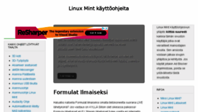 What Linuxmint-fi.info website looked like in 2018 (5 years ago)
