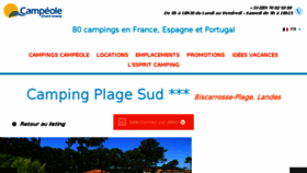 What Landes-camping.net website looked like in 2018 (5 years ago)