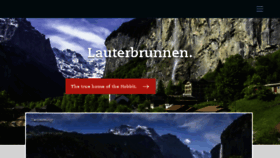 What Lauterbrunnen.swiss website looked like in 2018 (5 years ago)