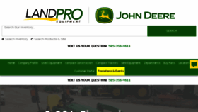 What Landproequipment.com website looked like in 2018 (5 years ago)