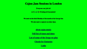 What Londoncajunjammers.org website looked like in 2018 (7 years ago)