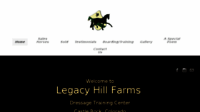 What Legacyhillfarms.com website looked like in 2018 (5 years ago)