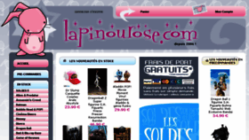 What Lapinourose.com website looked like in 2018 (5 years ago)