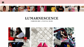 What Lumarnescence.com website looked like in 2018 (5 years ago)