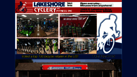 What Lakeshorecyclery.com website looked like in 2018 (5 years ago)