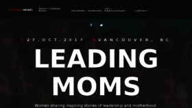 What Leadingmoms.ca website looked like in 2018 (5 years ago)