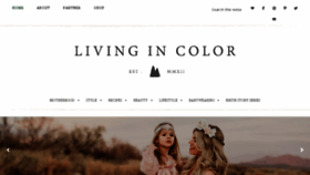 What Livingincolorblog.com website looked like in 2018 (5 years ago)