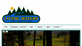 What Livingwaterscamp.net website looked like in 2018 (5 years ago)