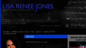 What Lisareneejones.com website looked like in 2018 (5 years ago)