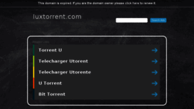 What Luxtorrent.com website looked like in 2018 (5 years ago)