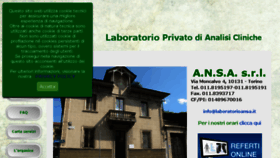 What Laboratorioansa.it website looked like in 2018 (5 years ago)
