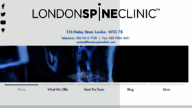 What Londonspineclinic.com website looked like in 2018 (5 years ago)