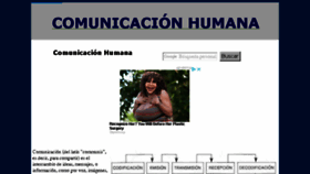 What Lacomunicacionhumana.com website looked like in 2018 (5 years ago)