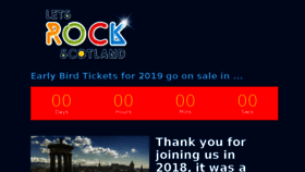What Letsrockscotland.com website looked like in 2018 (5 years ago)