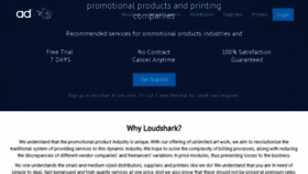 What Loudshark.com website looked like in 2018 (5 years ago)