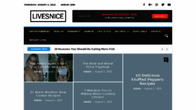 What Livesnice.com website looked like in 2018 (5 years ago)