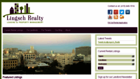 What Lingschrealty.com website looked like in 2018 (5 years ago)