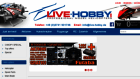 What Live-hobby.de website looked like in 2018 (5 years ago)