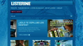 What Listerine.es website looked like in 2018 (5 years ago)