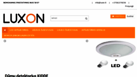 What Luxon.lt website looked like in 2018 (5 years ago)