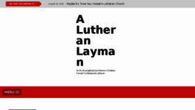 What Lutheranlayman.com website looked like in 2018 (5 years ago)