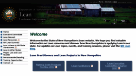 What Lean.nh.gov website looked like in 2018 (5 years ago)