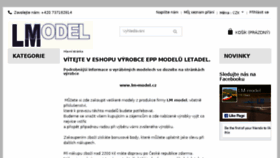 What Lm-modelshop.cz website looked like in 2018 (5 years ago)